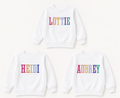 Children's Rainbow Name Sweatshirts