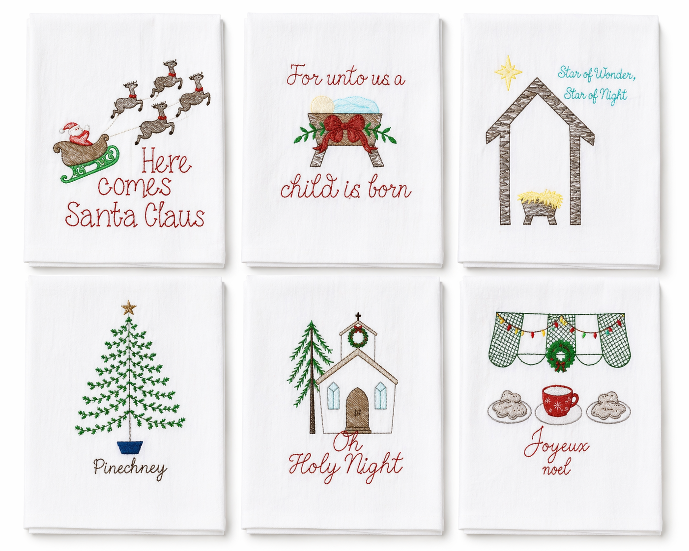 Christmas Flour Sack Towels