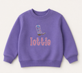 Applique Western Girls Sweatshirt
